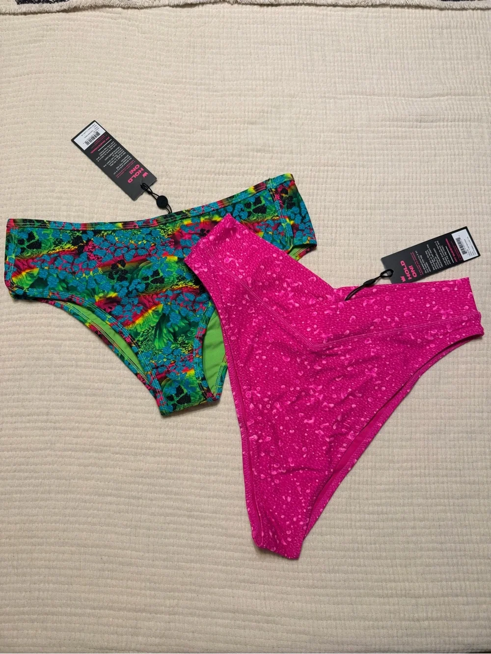 2 pack shefit bikini bottoms hipster and high waist pink and jungle cheetah